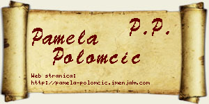 Pamela Polomčić vizit kartica